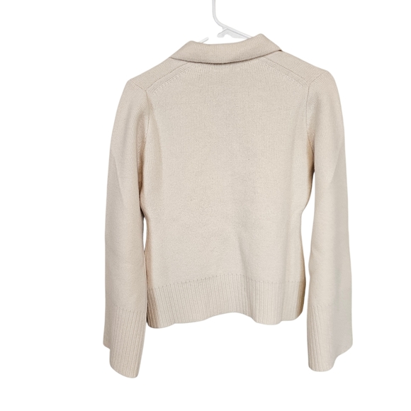 J. Cream Milano Lambswool Button Down Cardigan Wide Sleeve - Picture 3 of 8